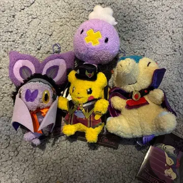 포켓몬 센터 할로윈 봉제 인형 피카츄 히노아라시 온바트