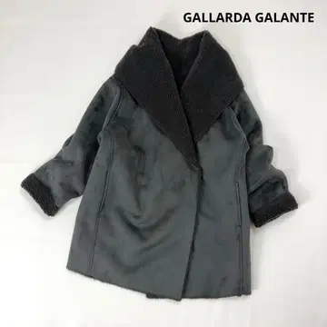 GALLARDA GALANTE 페이크 무스탕 코트 보아 코트 F 그레이