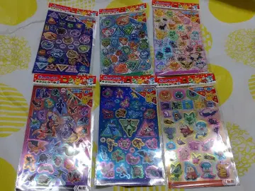 포켓몬 씰 6개 세트 피카츄 이브이 카비곤 리자몽