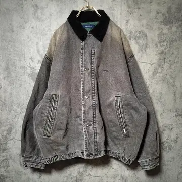 [ 새상품급 ] (L) 노티카 데님 블루종 코듀로이 옷깃