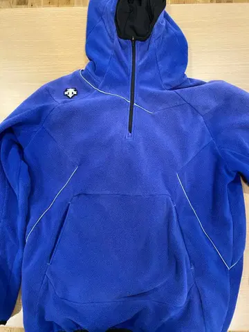 DESCENTE 플리스 자켓 파랑