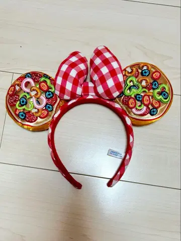 디즈니 머리띠 피자 미니 랜드 시