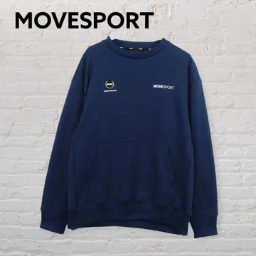 데상트 MOVESPORT 맨투맨 네이비
