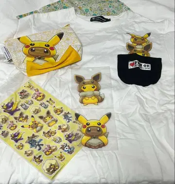 익명 배송/포켓몬 FAN OF 피카츄&이브이 4세트 미사용 새상품
