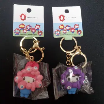 산리오 마이멜로디 쿠로미 파스텔 키링 미개봉 새상품