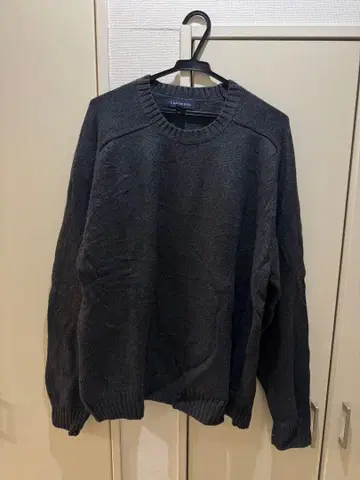 구제 LANDS' END 다크 그레이 크루넥 스웨터 L