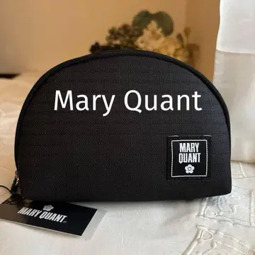 새상품 마리콴트 립스탑 라이트 라운드 파우치 (블랙)