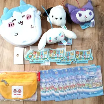 치이카와 (먼작귀) 하치와레 산리오 키링 파우치 씰 굿즈 당일 발송