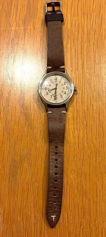 TIMEX MK1 TW2R96800 브라운 가죽 밴드 손목시계