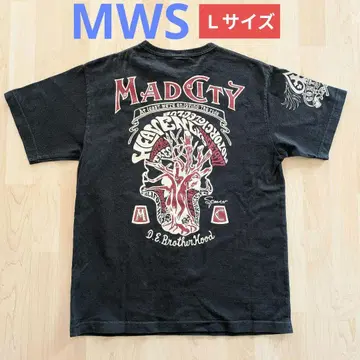 구제 의류 MWS L 티셔츠 블랙