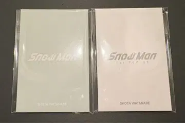 SnowMan popup 한국 포토 카드 A B 와타나베 쇼타