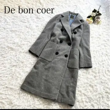 De bon coer 드봉쿠르 롱 코트 그레이 이탈리아제 원단