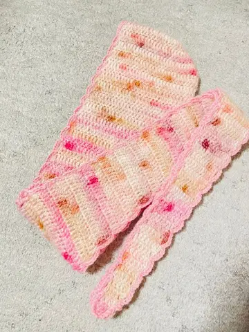 소피 후드 손뜨개질 크로셰 뜨개질 테두리 있음 발라클라바