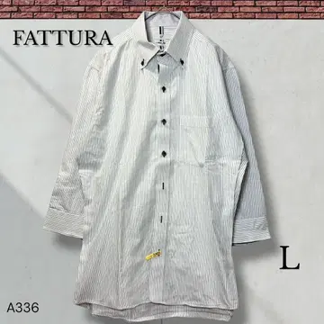 [ 파투라 ] 스트라이프 셔츠 긴팔 비즈니스 캐주얼 L