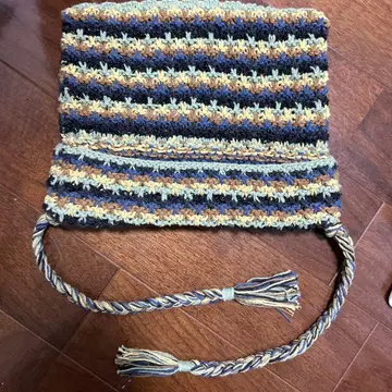 스트라이프 뜨개질 니트 모자 고양이 귀 니트 모자