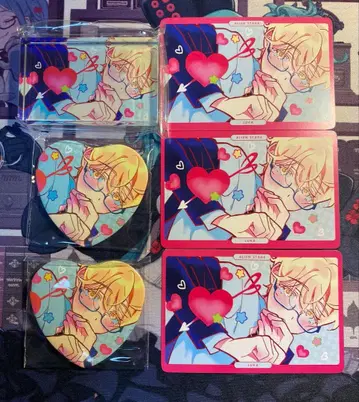 에이리언 스테이지 후모코레 루카 하트 캔뱃지 아크릴 블록 카드