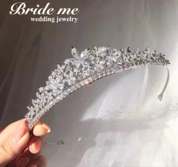 웨딩 티아라 & 귀찌 세트