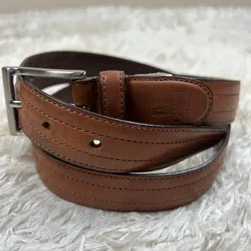 Chaps 랄프 로렌 가죽 허리 벨트 브라운 남성용