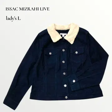아이작 미즈라히 라이브 / 페이크 무스탕 몰스킨 자켓 네이비 L