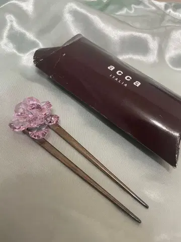 acca ITALIA 핑크 크리스탈 헤어 스틱