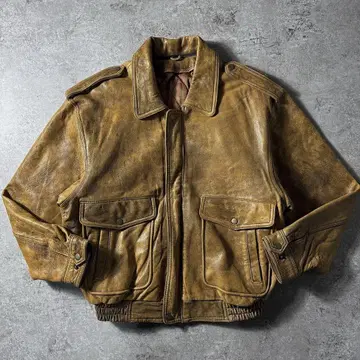 [ 90s ] G-1 A-2 플라이트 가죽 자켓