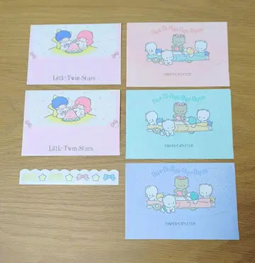 쇼와 레트로 산리오 니냐니뉴녜뇬 키키라라 봉투 씰 1984년