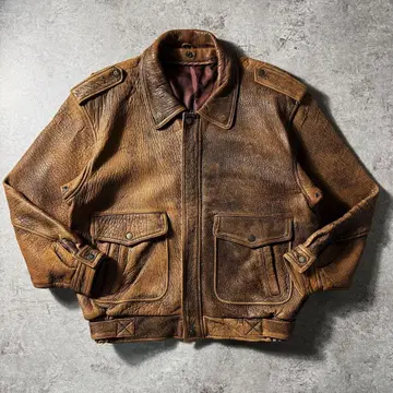 [ 90s ] G-1 A-2 플라이트 가죽 자켓