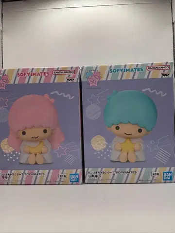 산리오 SOFVIMATES 피규어 50주년 기념 키키라라 2체 세트