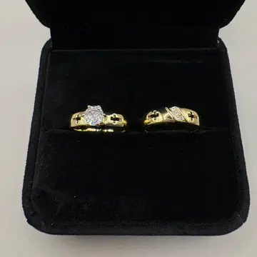 유품 정리품 반지 2세트 여성용 반지 골드 앤티크