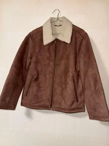 UNIQLO 브라운 무스탕 자켓 보아 자켓 M