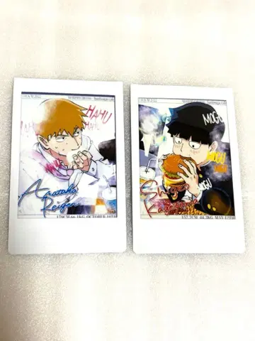 모브사이코 문구 카페 인스턴트 사진 필름 폴라로이드