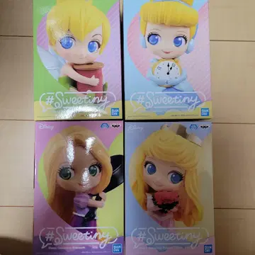반다이 Sweetiny 디즈니 피규어 4개 세트
