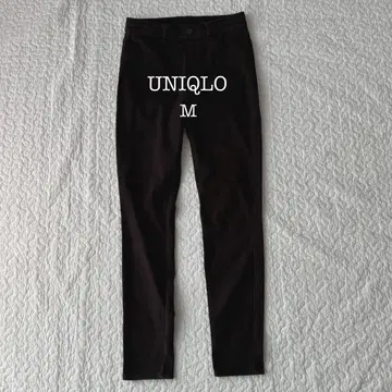 유니클로 히트텍 팬츠 속기모 스키니 블랙 M 방한 가을/겨울 슬림 레그