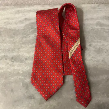 Salvatore Ferragamo 실크 넥타이 오렌지