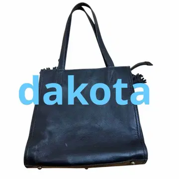 Dakota 블랙 가죽 토트백