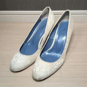 BENIR 아이보리 레이스 웨딩 힐 23.5cm (36)