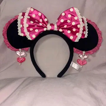 디즈니 머리띠 미니 프릴 귀찌