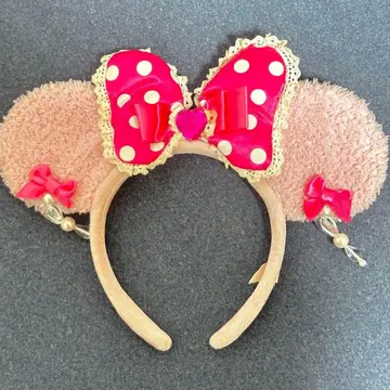 디즈니 미니 핑크 머리띠 귀찌