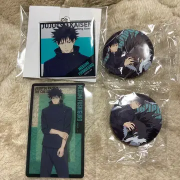 주술회전 사멸회유 후시구로 메구미 키링 캔뱃지 클리어 카드