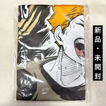 [ 미개봉 새상품 ] 하이큐 디자인 빅 타월 블랙 쟈칼