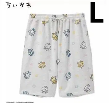치이카와 (먼작귀) 토끼 하치와레 아베일 하프 팬츠 L 사이즈