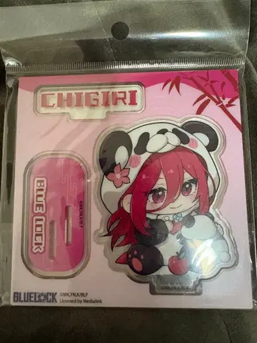 블루 록 중국 한정판 팬더 아크릴 스탠드 치기리 효마 치기리