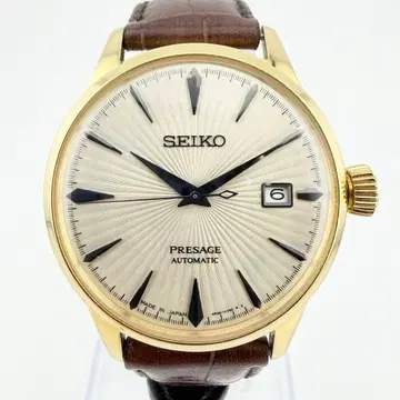레어 새상품급 세이코 프레시지 SARY076 골드 남성용 자동 손목시계