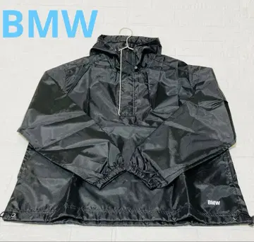 [ 미사용 ] BMW 하프 지퍼 아노락 후드티 블랙 프리 사이즈 레어템