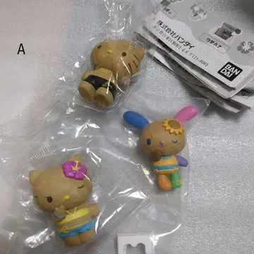 산리오 캐릭터즈 모두 함께 바캉스 피규어 키티 다니엘 우사하나