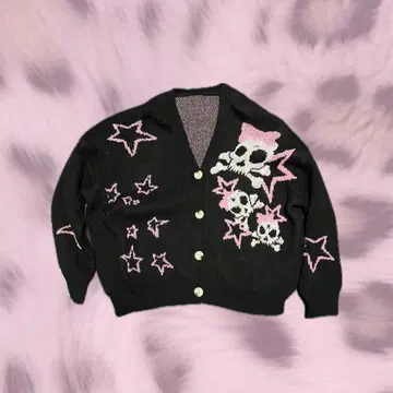 Y2K 히메갸루 해골 니트 스웨터
