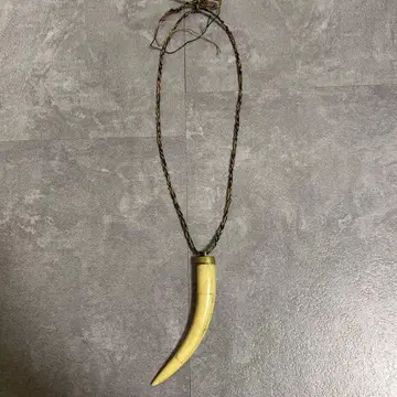 goa 라지 혼 목걸이 내추럴