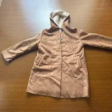 스누피 후드 부착 롱 코트