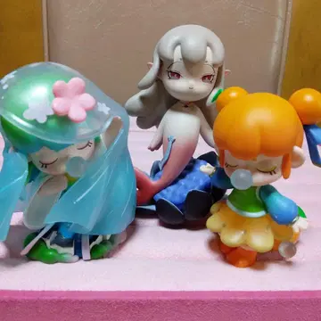 낸시(Nanci) 외 인어와 컬러풀한 피규어 3종 세트