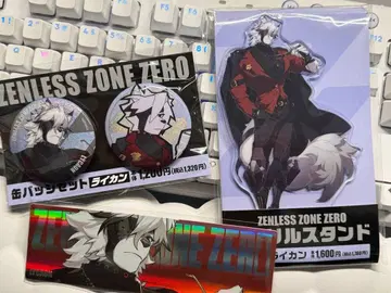 젠 제로 패밀리마트 라이카 아크릴 스탠드 캔뱃지 세트